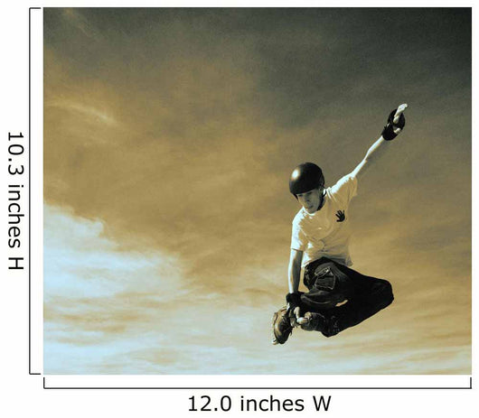 A Skater's Jump Wall Mural