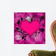 Heart with Flowers Wall Decal Design 1
