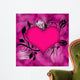 Heart with Flowers Wall Decal Design 1