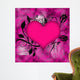 Heart with Flowers Wall Decal Design 1