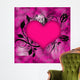 Heart with Flowers Wall Decal Design 1