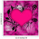 Heart with Flowers Wall Decal Design 1