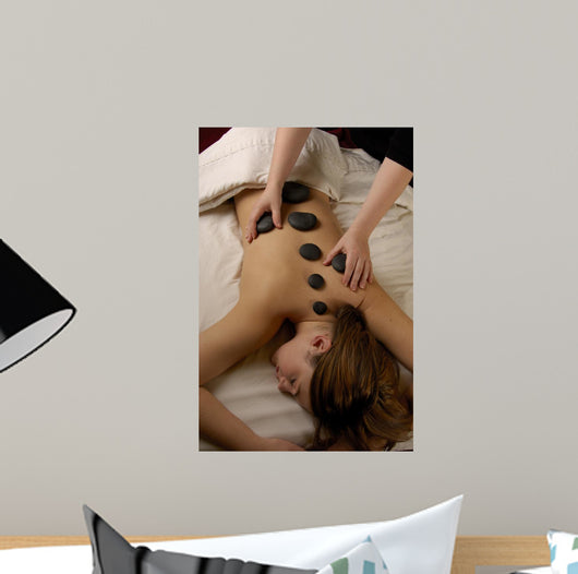 Spa Hot Mineral Stone Wall Decal