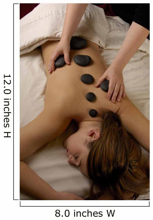 Spa Hot Mineral Stone Wall Decal
