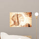 Antarctica Map and Compass Wall Decal