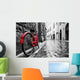 Retro Vintage Red Bike Wall Decal