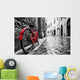 Retro Vintage Red Bike Wall Decal