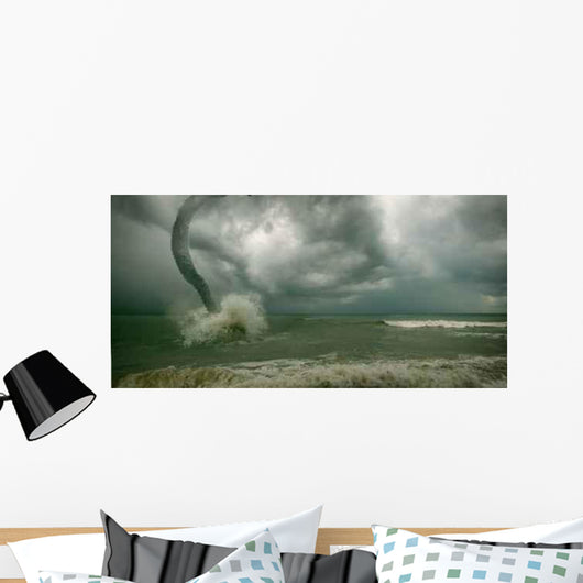 Ocean Tornado Storm (3d Used) Wall Mural