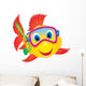 Fish Diver Wall Decal