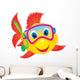 Fish Diver Wall Decal