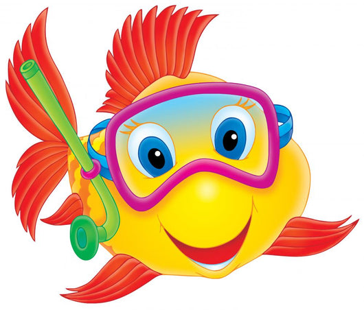 Fish Diver Wall Decal