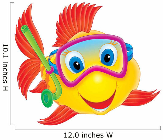 Fish Diver Wall Decal