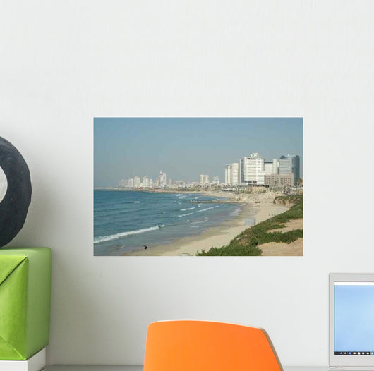 Tel Aviv Coastline Wall Mural