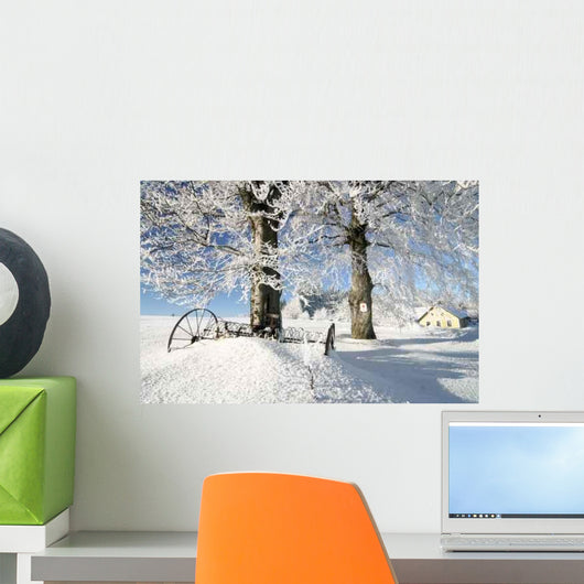 Frozen Trees Wall Decal