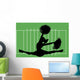 Football Cheerleader Wall Decal