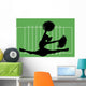 Football Cheerleader Wall Decal