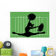 Football Cheerleader Wall Decal
