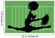 Football Cheerleader Wall Decal