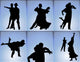 Ballroom Dancers Wall Decal