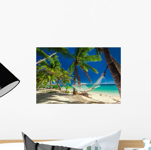 Empty Hammock Shade Palm Wall Decal