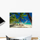 Empty Hammock Shade Palm Wall Decal