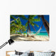 Empty Hammock Shade Palm Wall Decal