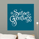 Seasons Greetings Text Wall Decal