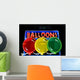 Neon Sign for Balloons Wall Decal