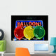 Neon Sign for Balloons Wall Decal