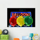 Neon Sign for Balloons Wall Decal