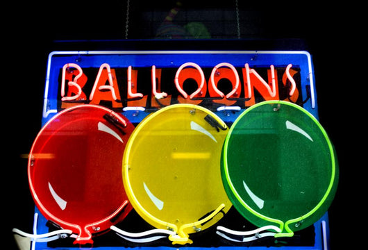 Neon Sign for Balloons Wall Decal