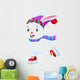 Illustration Funny Rabbit Ice Wall Decal
