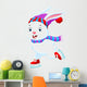 Illustration Funny Rabbit Ice Wall Decal