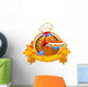 Turkey Holds Pie Wall Decal