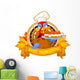 Turkey Holds Pie Wall Decal