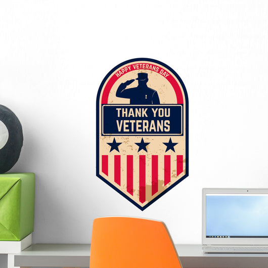 Happy Veterans Day Wall Decal