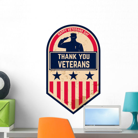 Happy Veterans Day Wall Decal
