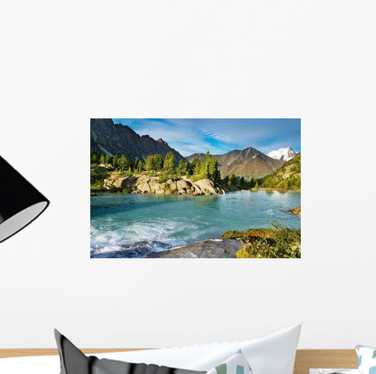 Beautiful Lake Altai Mountains Wall Decal