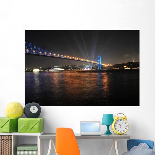 Night Bosphorus Bridge Istanbul Wall Decal