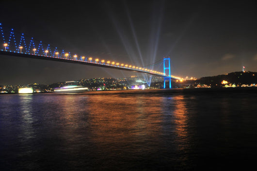 Night Bosphorus Bridge Istanbul Wall Decal