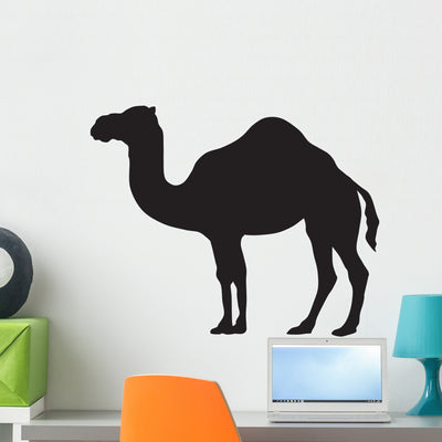 Camel Silhouette-vector Wall Decal shown on a wall