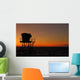 Silhouette Typical Lifeguard Tower Wall Decal