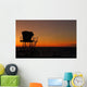 Silhouette Typical Lifeguard Tower Wall Decal
