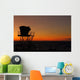 Silhouette Typical Lifeguard Tower Wall Decal