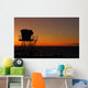 Silhouette Typical Lifeguard Tower Wall Decal