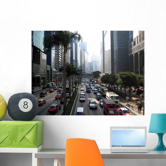 Verkehr Hong Kong Wall Decal