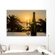 Glass Wine Sunrise Sea Wall Decal