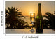 Glass Wine Sunrise Sea Wall Decal