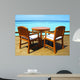 Seaside Table and Chairs Wall Decal