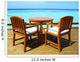 Seaside Table and Chairs Wall Decal